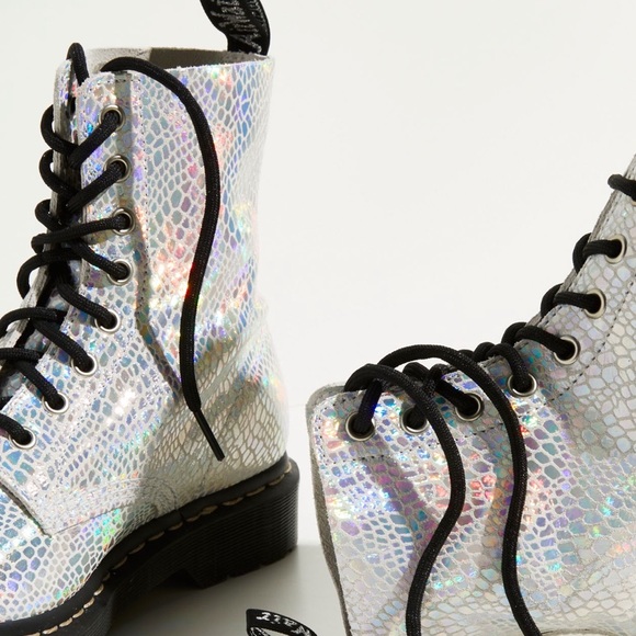 Dr. Marten 1460 Pascal Metallic Snake Boots - Picture 2 of 7
